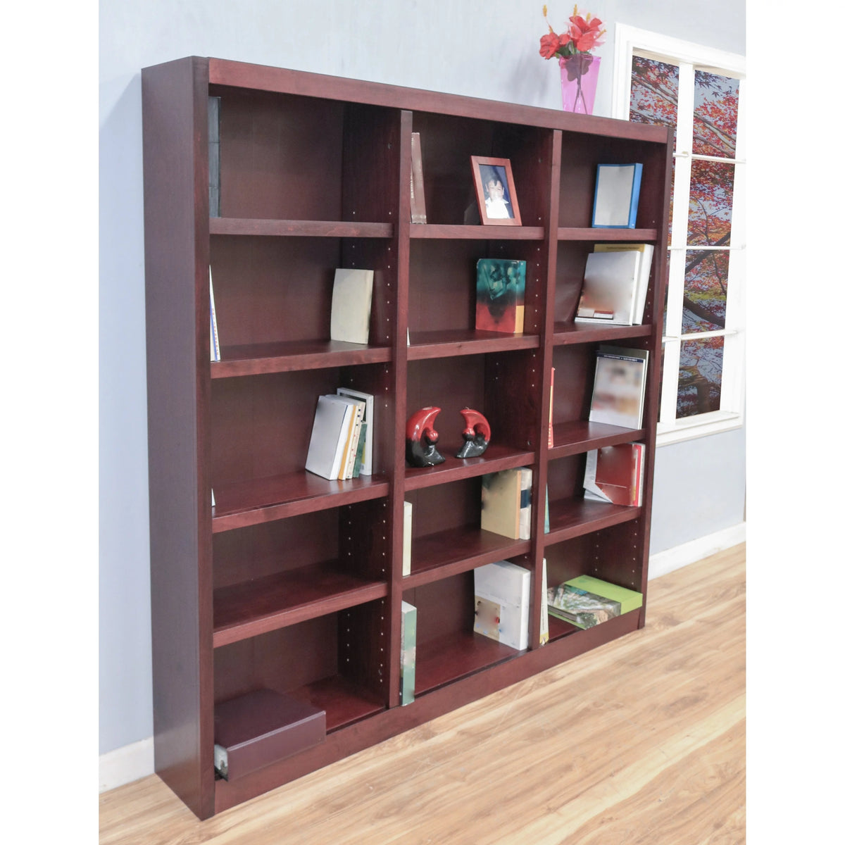 72-inch Espresso Bookcase Storage Unit W895190