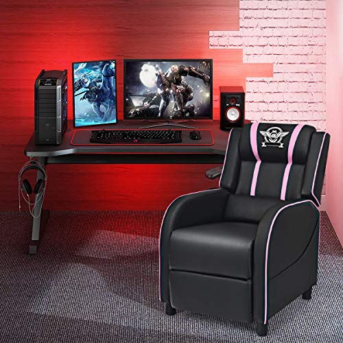 Red Leather Recliner Chair R321