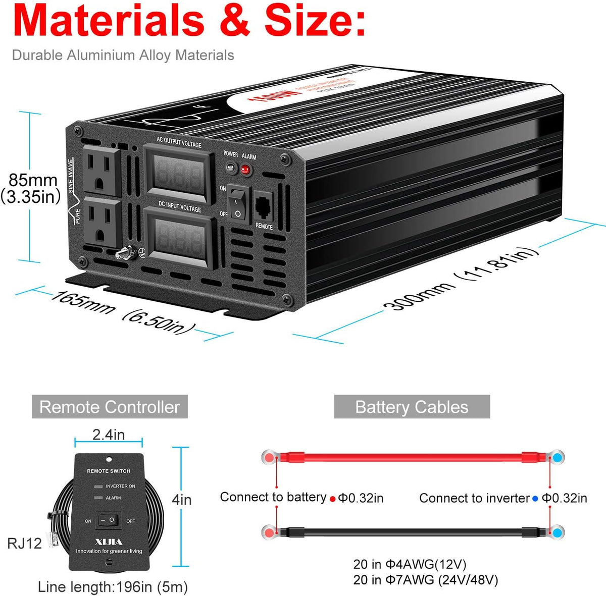 1500W Pure Sine Wave Solar Inverter K484433