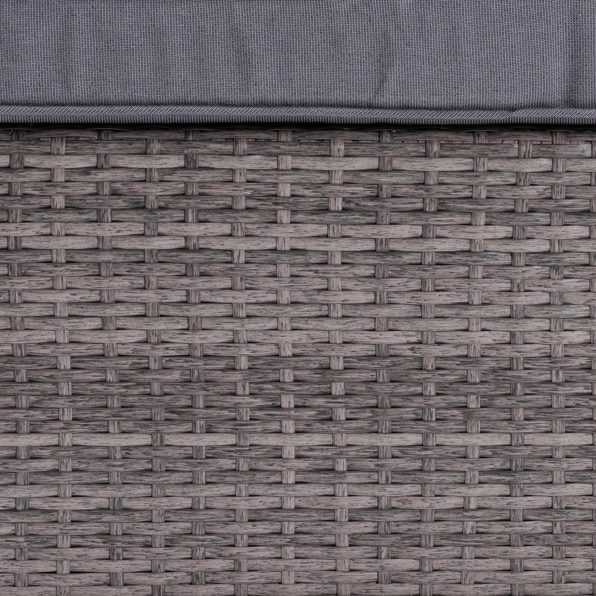 Grey Polyester 4-Piece Woven Rattan Patio Set P997