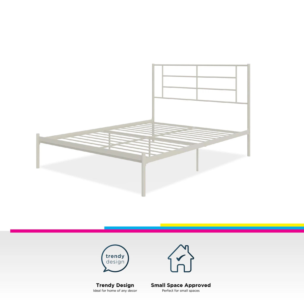 King Size Metal Bed with Under Bed Storage Q996786