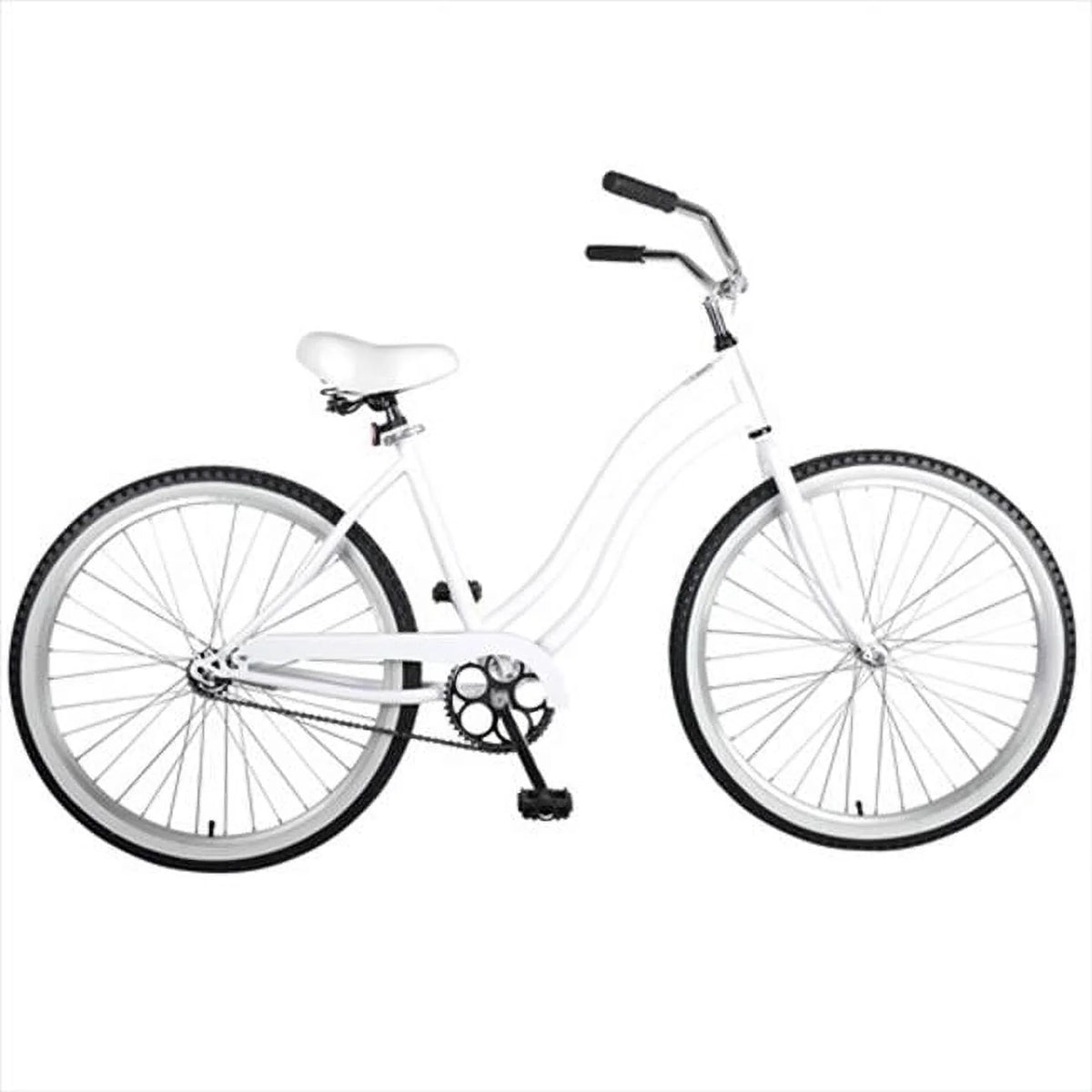 White 26 in. Ladies Cruiser Bike D19978
