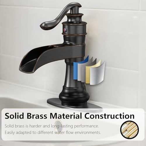 Oil Rubbed Bronze Single Hole Vessel Sink Faucet N367