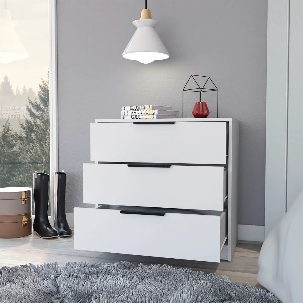 Light Gray 3 Drawer Dresser O5421
