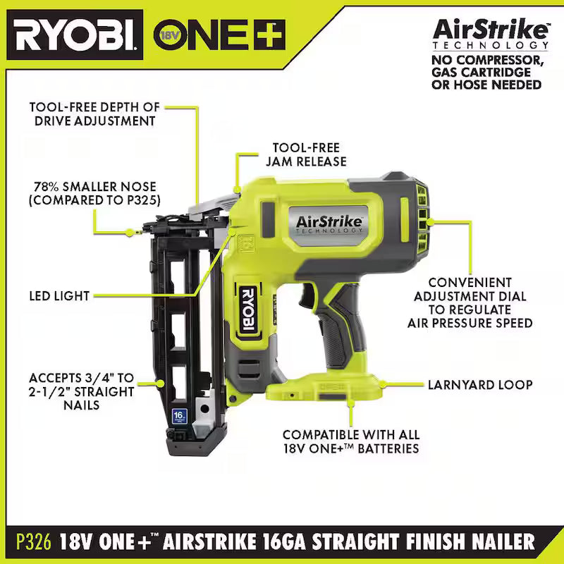 18V Cordless Finish Nailer with 2.0 Ah Battery A5990