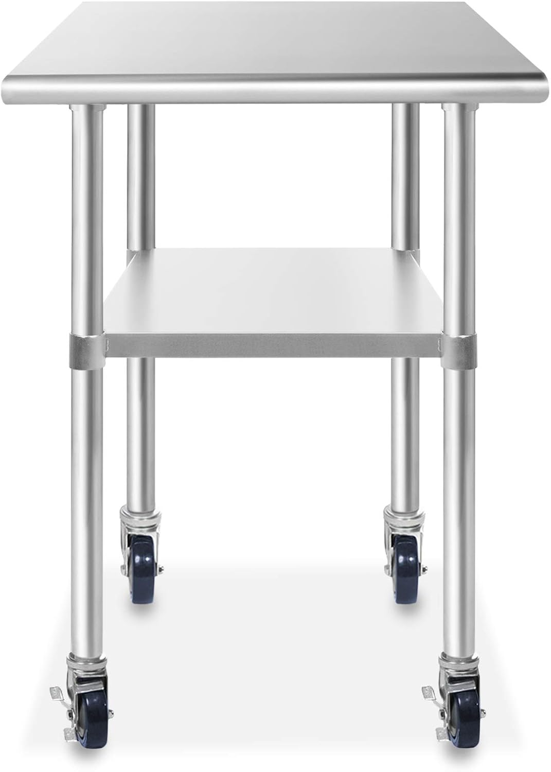 Stainless Steel Commercial Work Table with 4 Casters Q2933