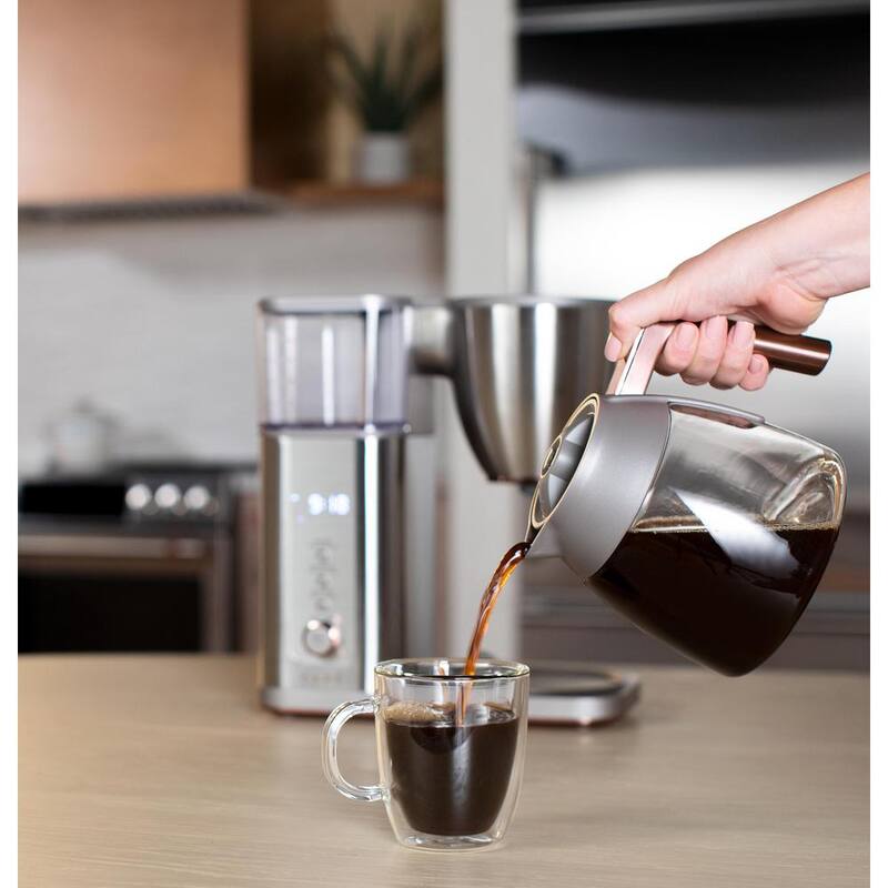 10 Cup Stainless Steel Drip Coffee Maker with Glass Carafe T932