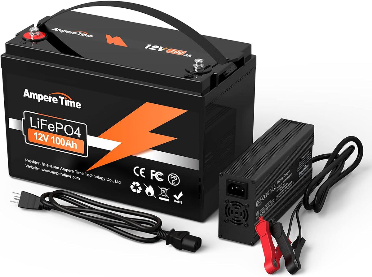12V 100Ah LiFePO4 Battery with 20A Charger U30960