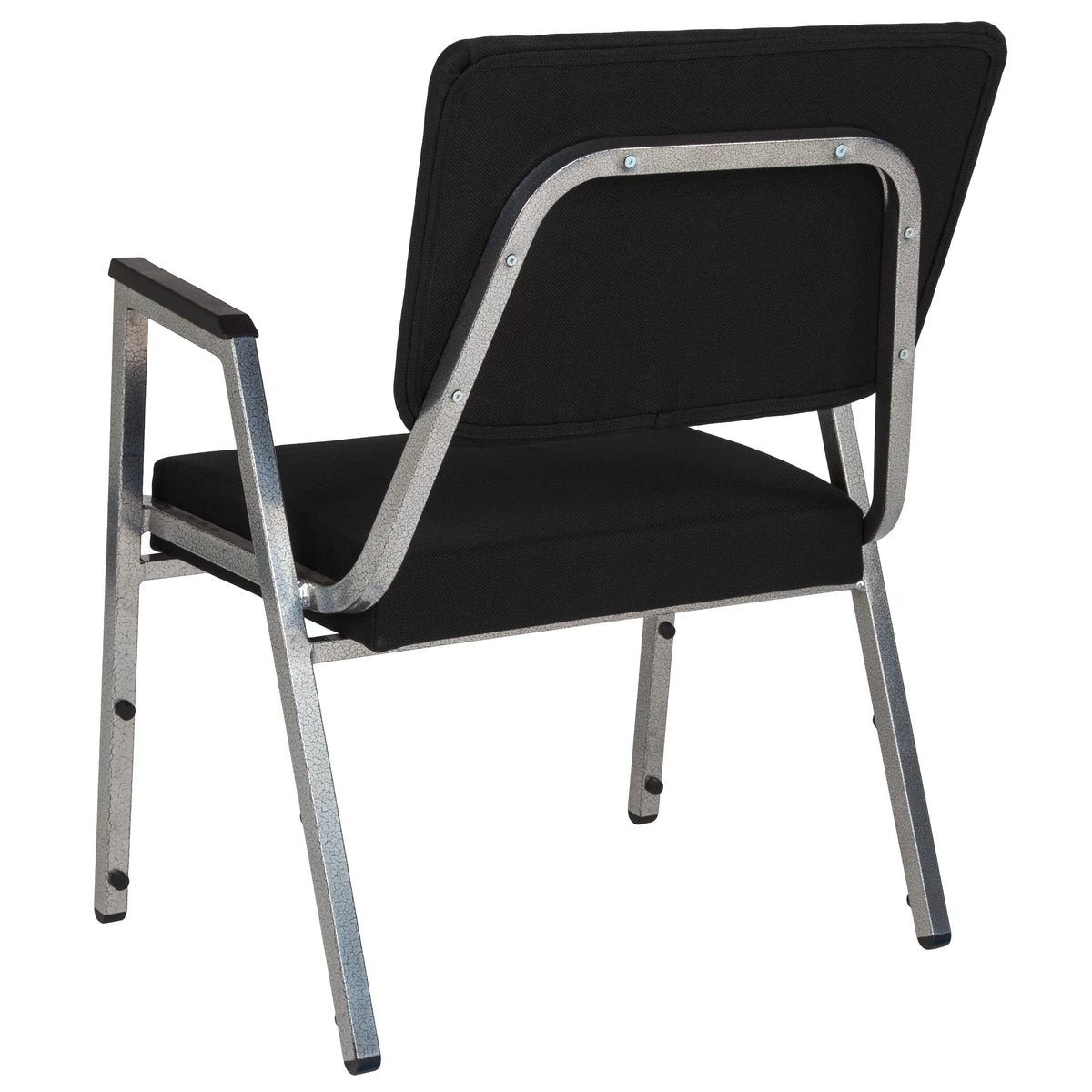 4 Pack Black Antimicrobial Fabric Bariatric Medical Reception Arm Chair B843003