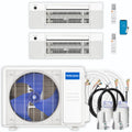 30,000 BTU 2 Zone Ceiling Cassette Ductless Air Conditioner and Heat Pump R135