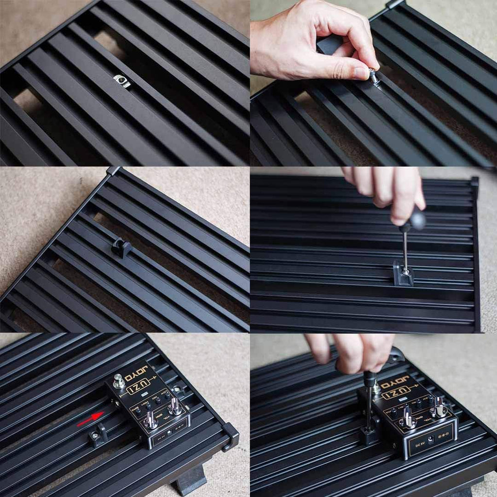 Aluminum Alloy Guitar Pedal Board with Carry Bag L32944