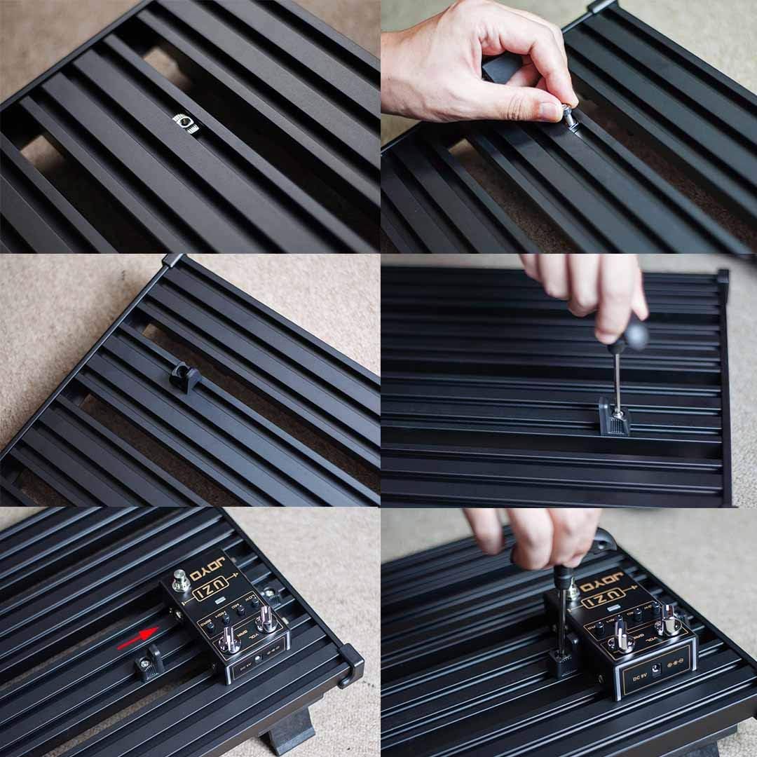 Aluminum Alloy Guitar Pedal Board with Carry Bag L32944