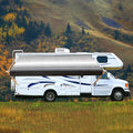RV Awning Fabric Replacement Heavy Duty Weatherproof Vinyl Blue Strip 10' J9069