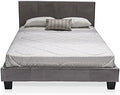 Fabric Platform Full Bed in Gray X472