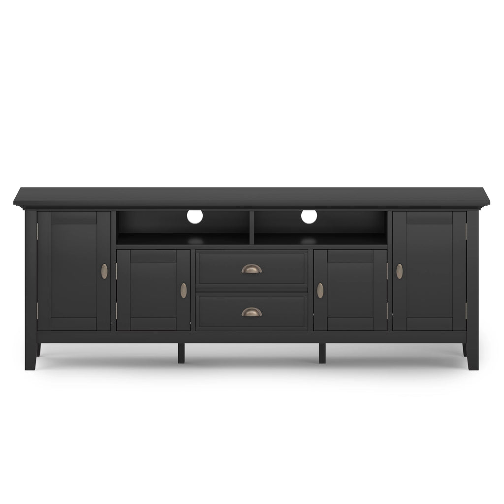 Black Wood 72 inch TV Media Stand J551244
