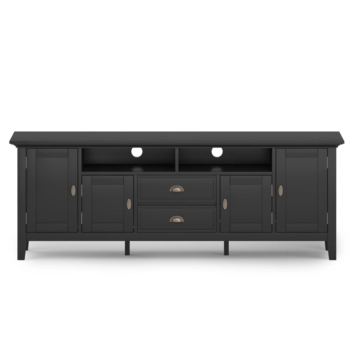 Black Wood 72 inch TV Media Stand J551244