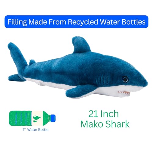 Grey Mako Shark Plush Toy 21 inches A636