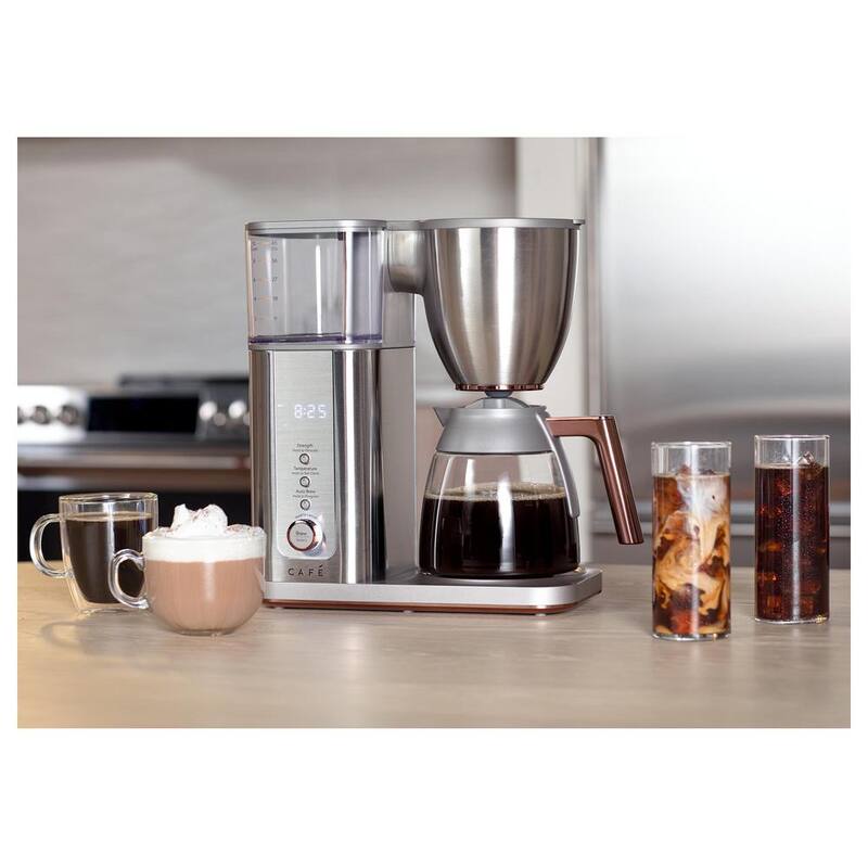 10 Cup Stainless Steel Drip Coffee Maker with Glass Carafe T932