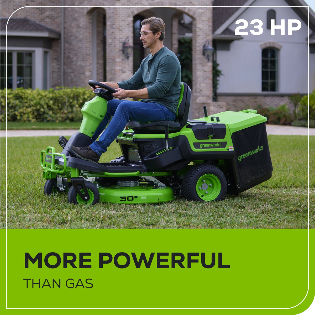 60V 30” Zero Turn Riding Lawn Mower with Batteries & Charger K33227