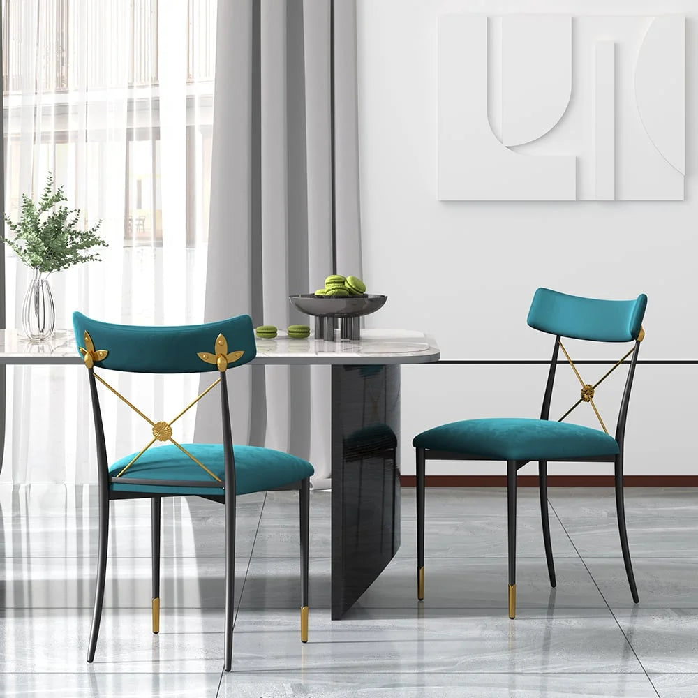 Green Upholstered Side Chair O38174