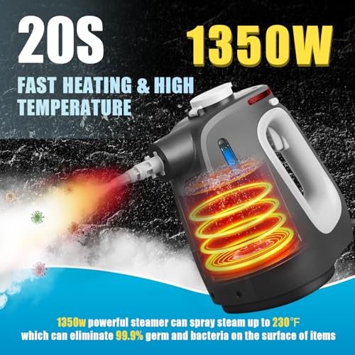 Handheld Steam Cleaner with 14pcs Accessories F81179