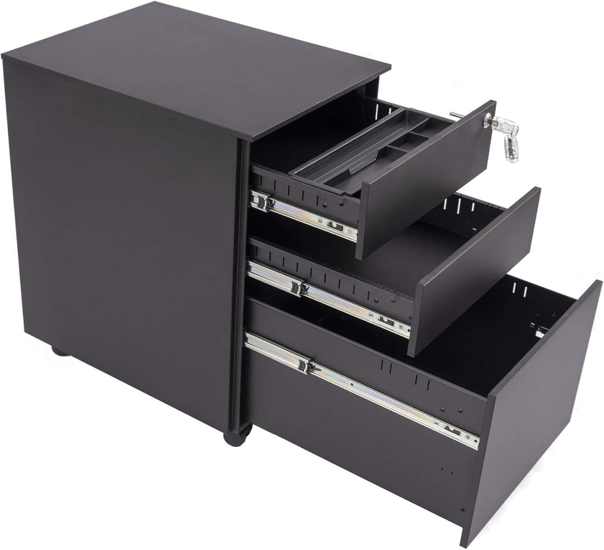3 Drawer Lockable Rolling File Cabinet G116