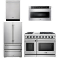 48 In. Propane Gas Range, Dishwasher, Refrigerator, Microwave Drawer O95780