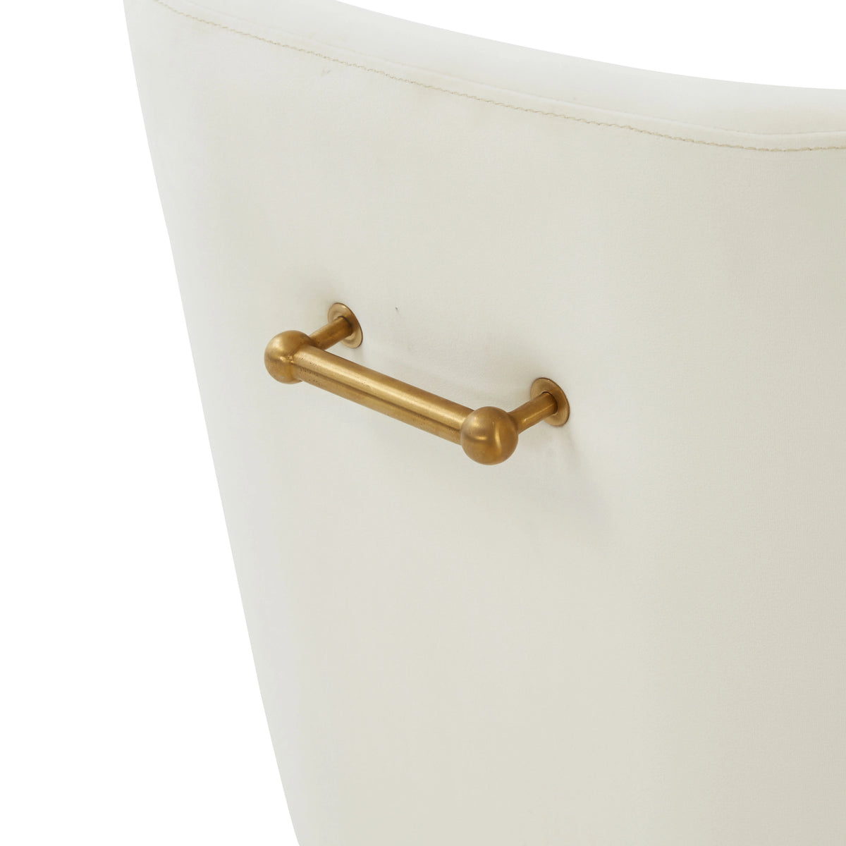 Cream Gold Velvet Adjustable Swivel Desk Chair S835