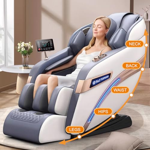 Full Body SL Track Massage Chair Zero Gravity Shiatsu Recliner with Heat Foot Roller N250