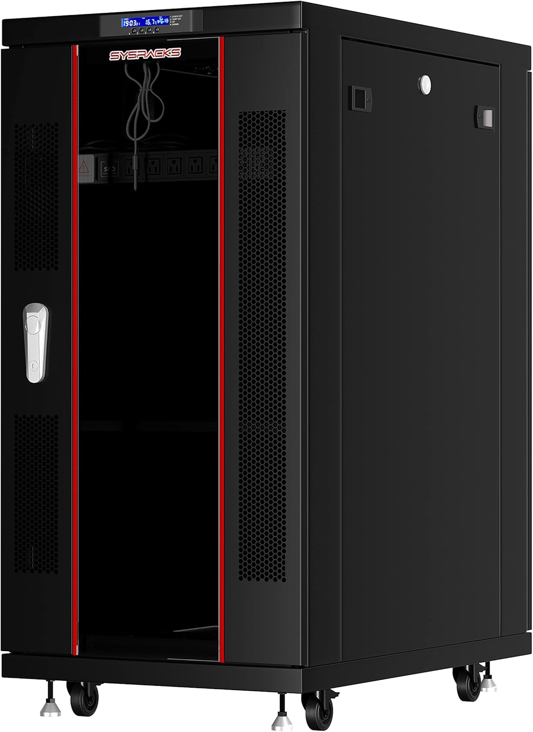 18 U Free Standing Locking Server Rack Cabinet L193937