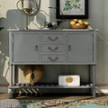 Gray Console Table with 3 Drawers S323381