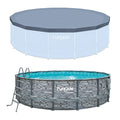 16' x 48" Round Frame Pool with Debris Cover C587738