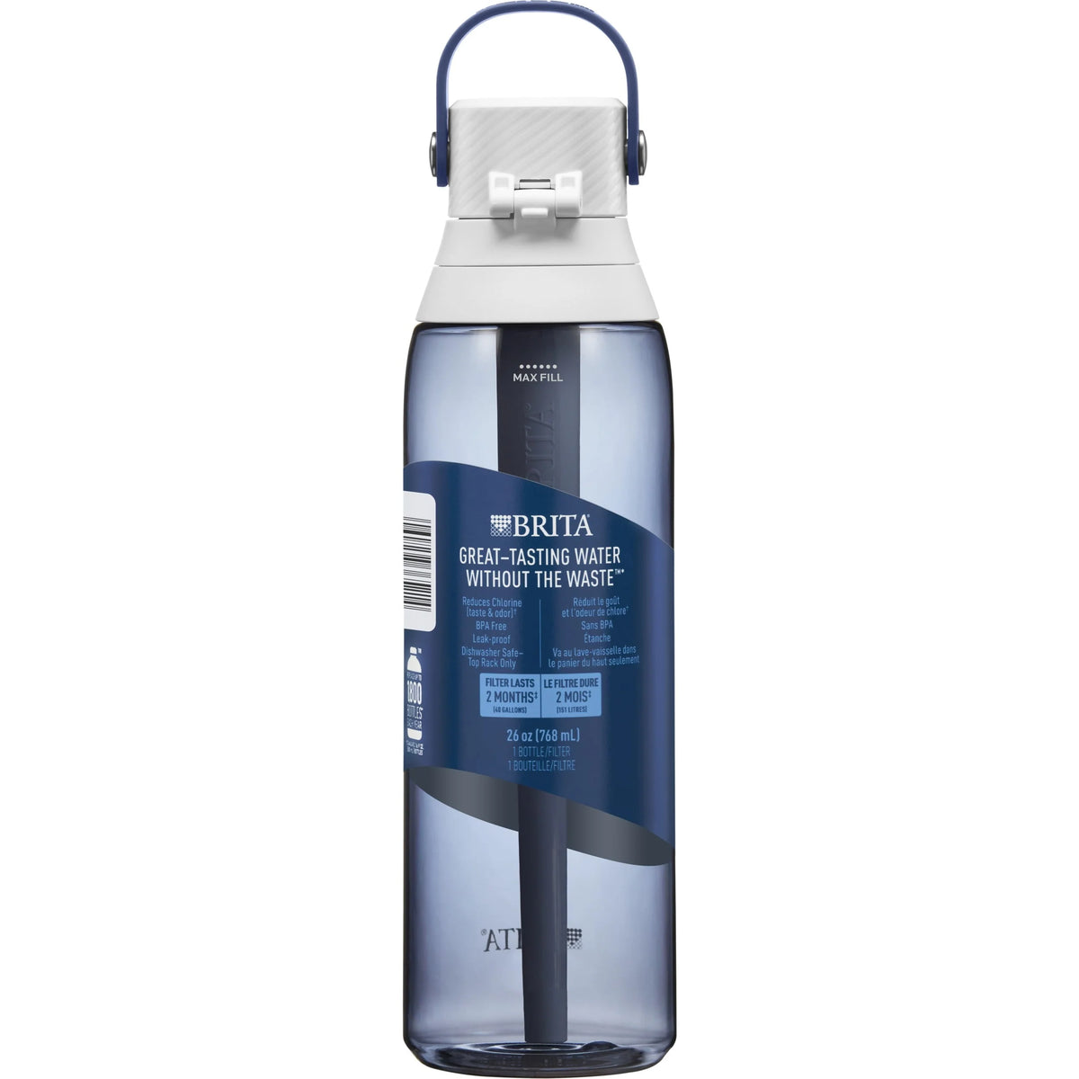 26oz Leak Proof Filtered Water Bottle with Straw Q7534