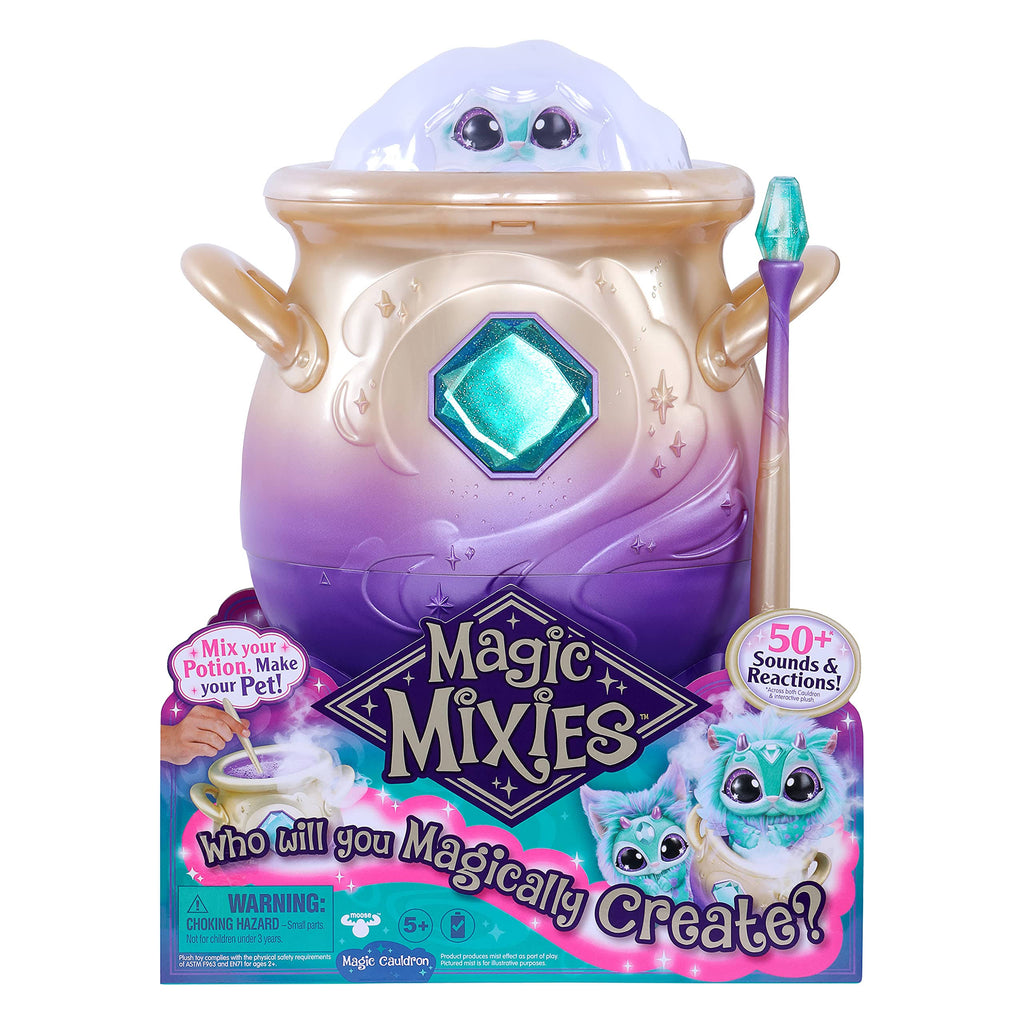 Blue Interactive Plush Toy Magical Misting Cauldron X9065