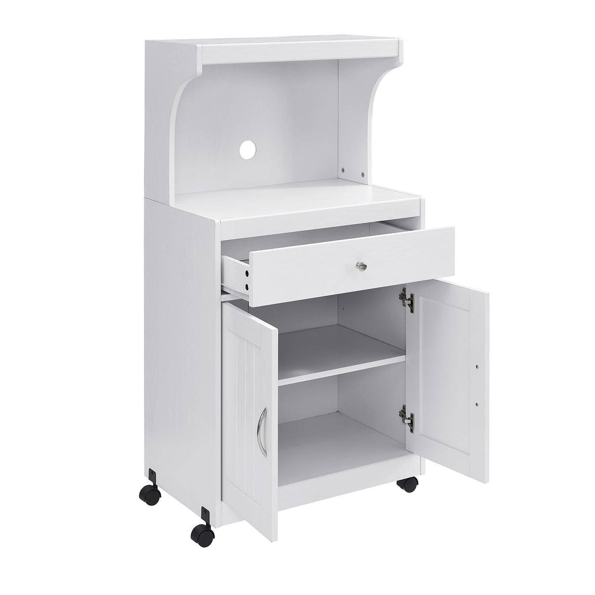 White Microwave Cart R4591