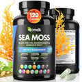 Sea Moss Ashwagandha Black Seed Oil Turmeric Burdock Bladderwrack Vitamin C D3 Elderberry Manuka Dandelion Yellow Dock Iodine Chlorophyll ACV 120 Pills M70377