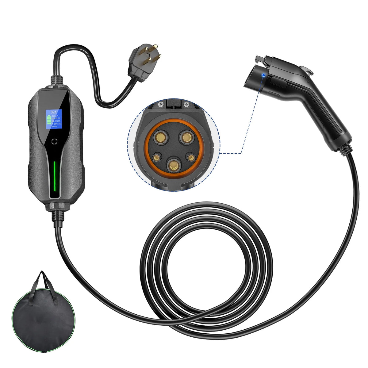 32Amp 240V Level 2 EV Charger with SAE J1772 NEMA 14-50 Plug L36552