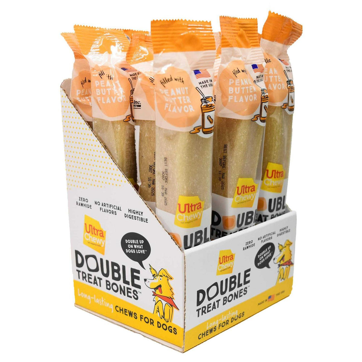 Chewy Dog Treats Bone A78413