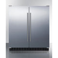30" Undercounter Frost-Free Side-by-Side Refrigerator-Freezer in Stainless Steel with Locks S186049