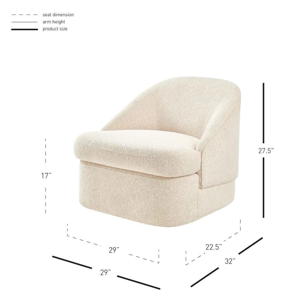 Fabric Swivel Accent Chair F9185