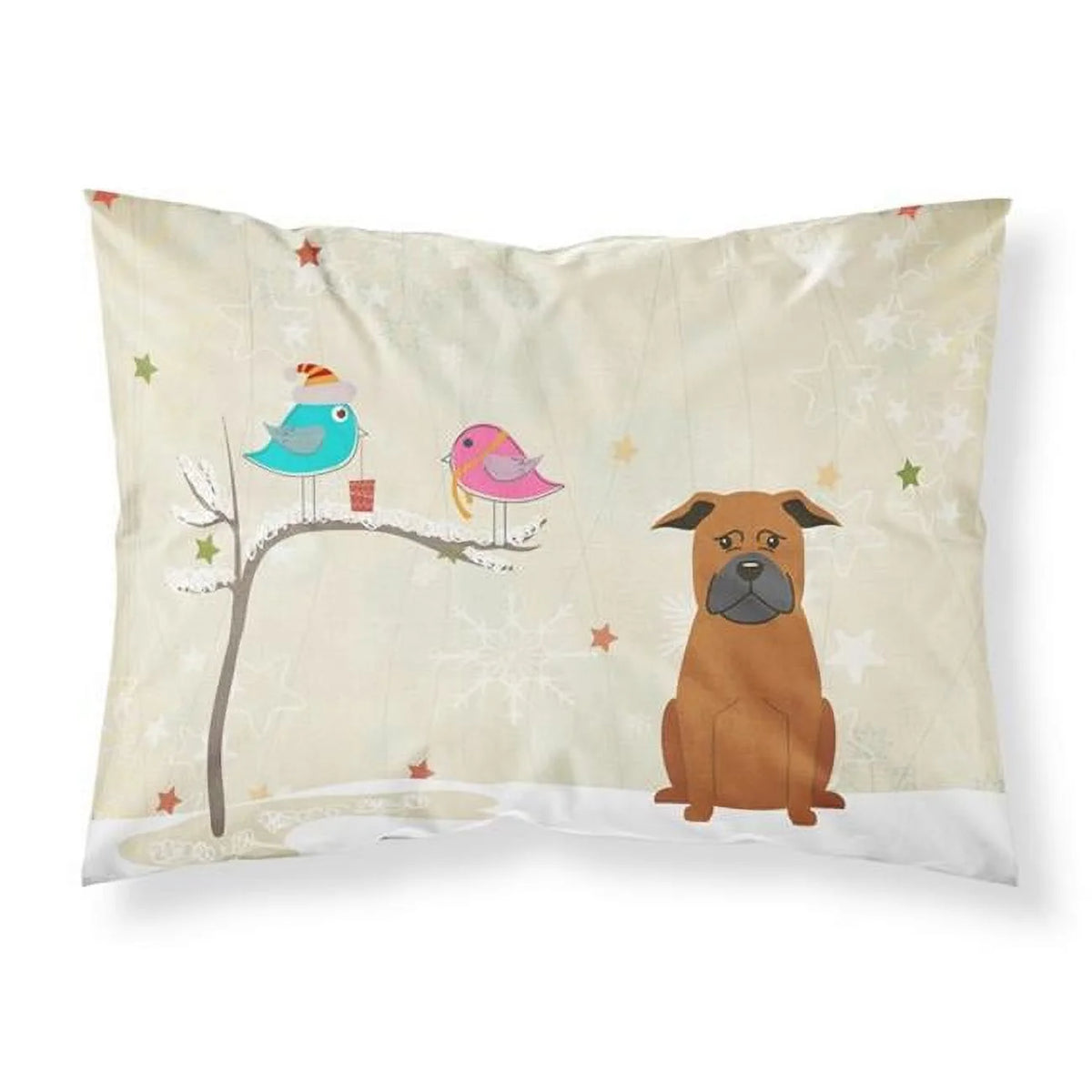 Chinese Chongqing Dog Fabric Standard Pillowcase R7389