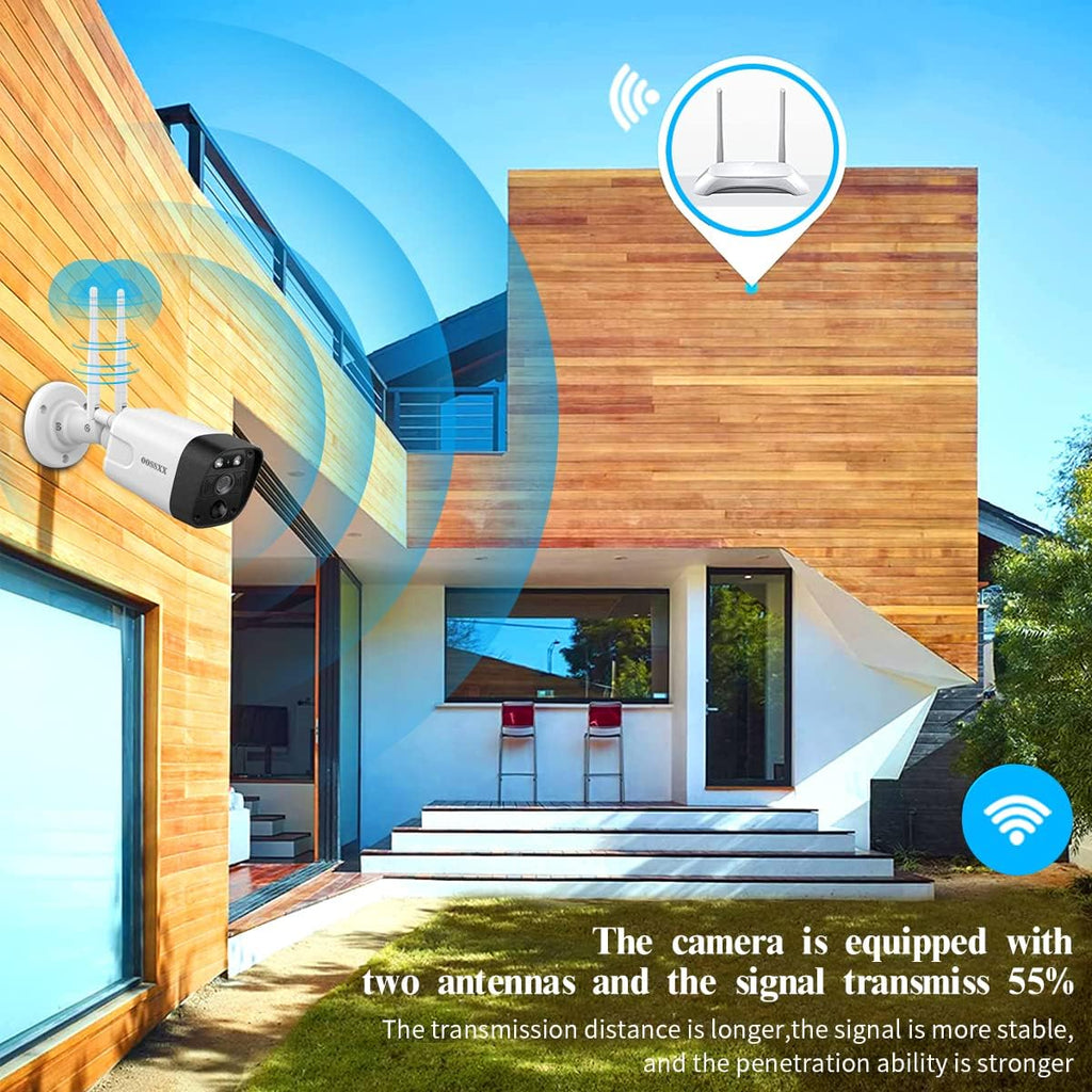 3K 5.0MP Wireless Security Camera System with 2TB Hard Drive M425938