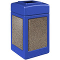 Blue 42-Gallon Square Waste Container X54129