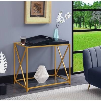 Black Gold Console Table R1601