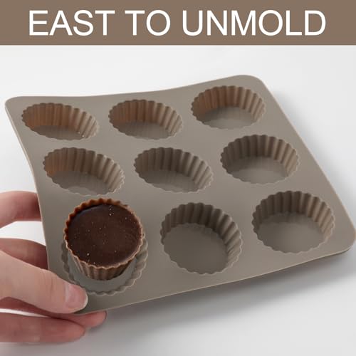 8 PCS 9 Cavity Non-stick Silicone Baking Mold C369