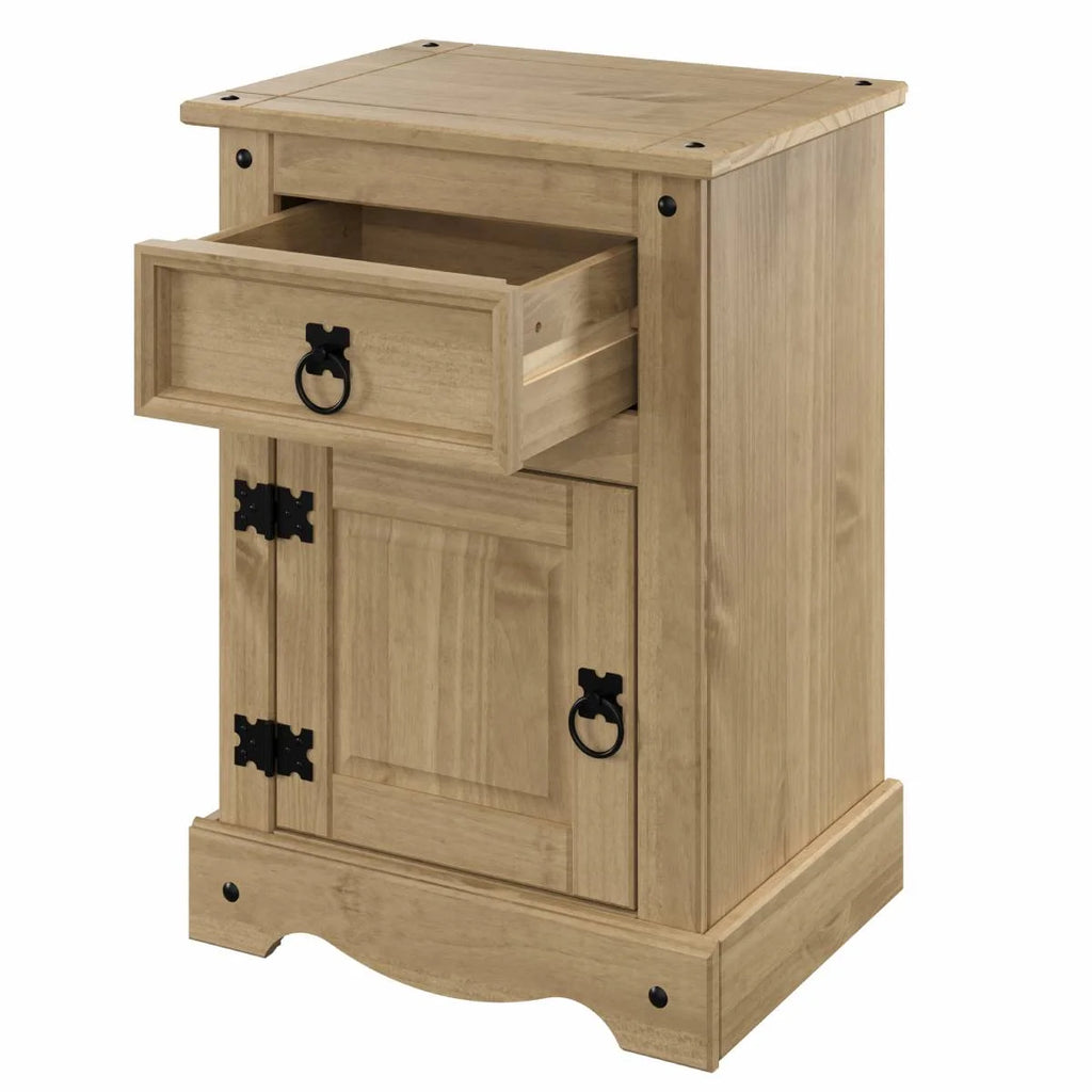 Wood 1 Door 1 Drawer Nightstand C4223
