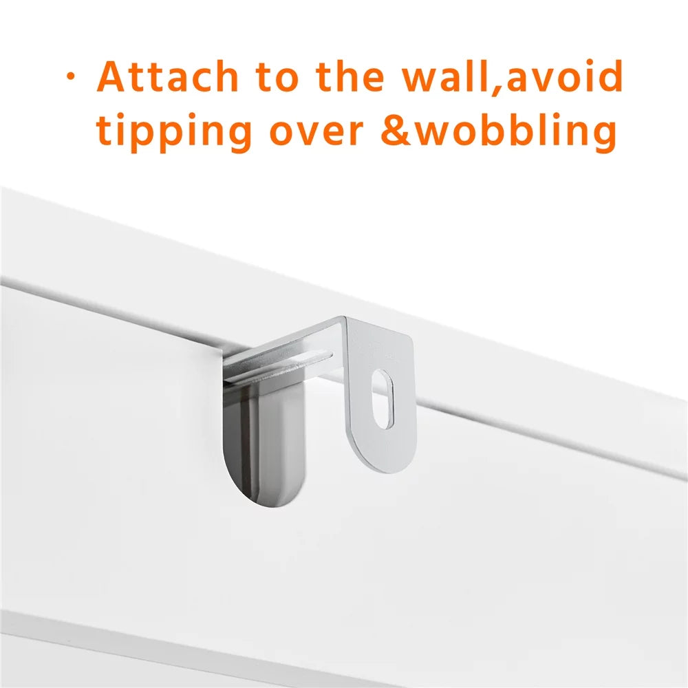 White Wooden 3-Shelf Over the Toilet Storage Cabinet F5144
