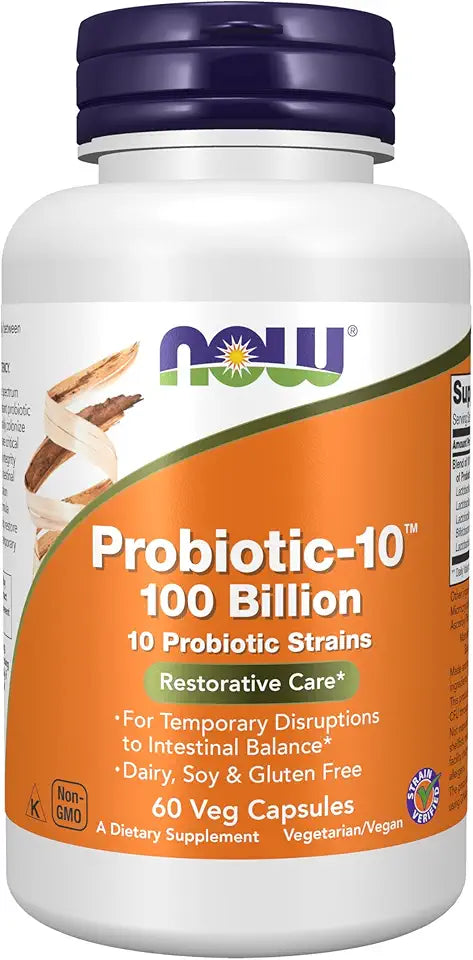 Probiotic-10 100 Billion 10 Probiotic Strains 60 Veg Capsules R3828