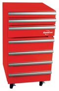 Red Compact Fridge with Built-in Tool Storage K91997