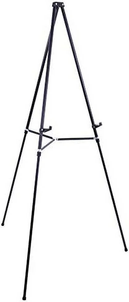 Black Aluminum Adjustable Tripod Display Easel Y49288